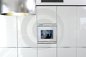 Kitchen white oven modern architecture detail