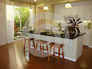 Kitchen with Wood Floors