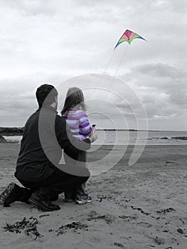 A kite and a beach