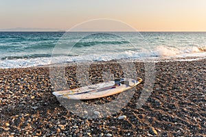 Kite board on the beach
