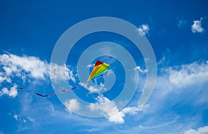 Kite flying in the sky among