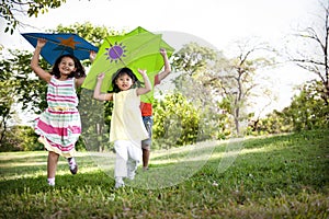 Kite Kid Child Casual Cheerful Leisure Outdoors Concept