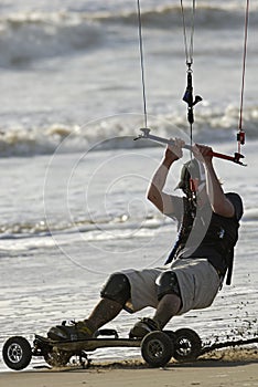 Kite Skateboarder Close-up 2