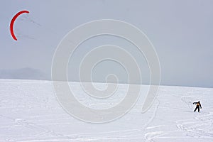 Kite skier photo