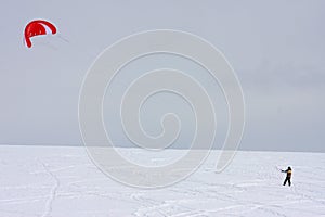 Kite skier
