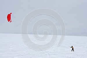 Kite skier photo