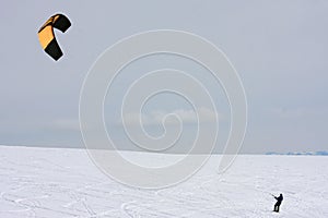 Kite skier