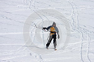 Kite skier