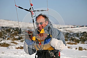 Kite skiier photo