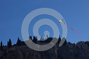 Kite in the sky of Cassis