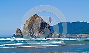 Kite Surfer out on the Ocean