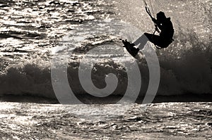 Kite Surfer Sillhouette photo