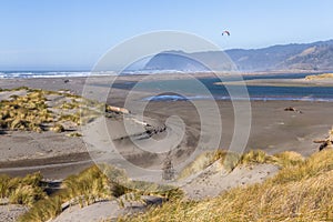 Kite surfing in the Oregon Coast