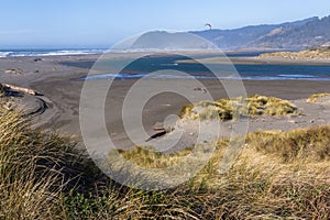 Kite surfing in the Oregon Coast