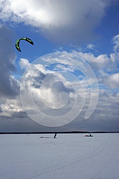 Kite surfing