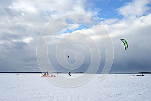Kite surfing
