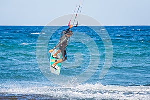 Kite surfing exterme water photography