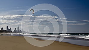Kite surfing on Surfer's Paradise