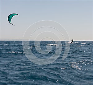 Kite surfing water sports activity