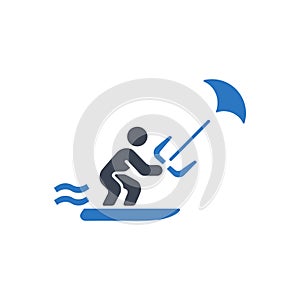 Kiteboarder Icon