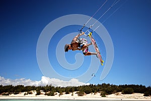 Kiter in Madagascar wind