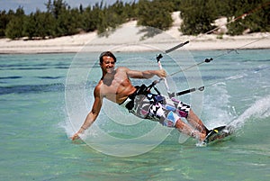 Kiter in Madagascar wind