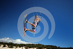 Kiter in Madagascar wind