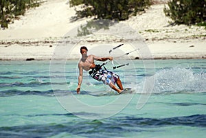 Kiter in Madagascar wind