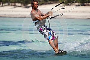 Kiter in Madagascar wind