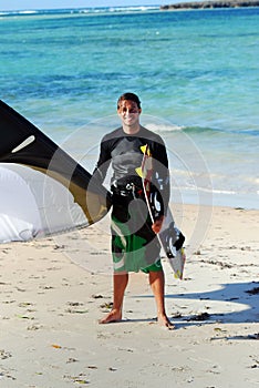 Kiter in Madagascar wind