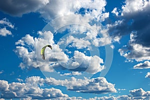 Kitesurf in a beautiful sky