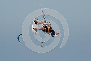 Kitesurf jump on sky 2