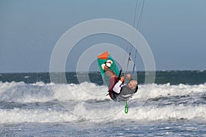 Kitesurfer In Action