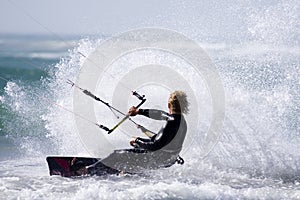 Kitesurfer spray