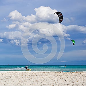 Kitesurfers