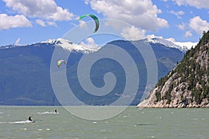 Kitesurfers at Squamish