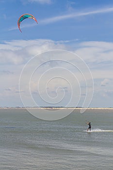 Kitesurfing at Cassino beach