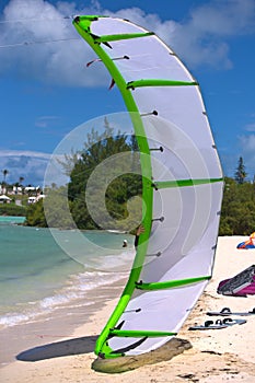 Kitesurfing wing kite