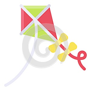 Kiting icon, Summer vacation related vector