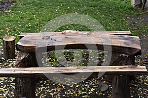 Kitschy glass fish on a wooden table