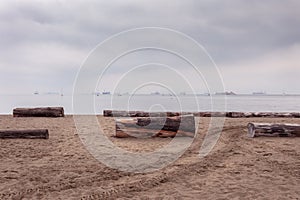 Kitsilano Beach in Vancouver Bay