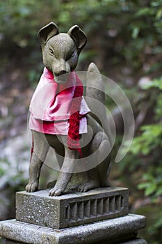 Kitsune Fox Statue at Fushimi Inari