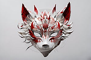 Kitsune mask for t shirt design or poster