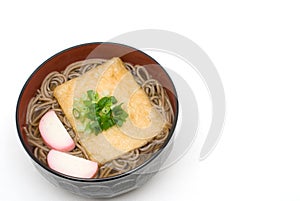 Kitsune soba noodles