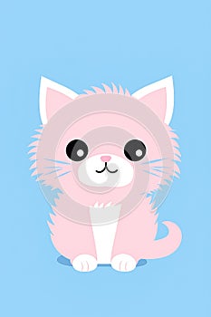 Kitty Cat With Blue Eyes photo