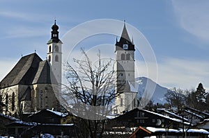 Kitzbuhel's Twin Churches photo