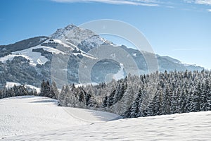 Kitzbuhlerhorn in winter, Tirol, Austria photo
