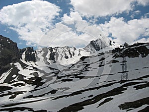 Kitzsteinhorn Glacier, Alps Mountains in Austria