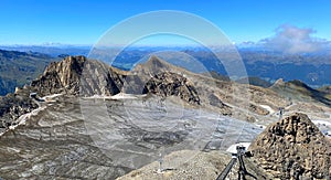 Glacier on Mount Kitzsteinhorn. Austrian Alps, Europe. photo
