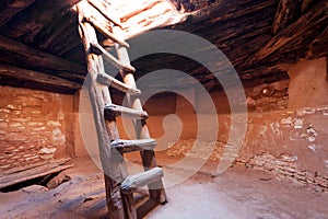 Kiva interior with the stairs photo